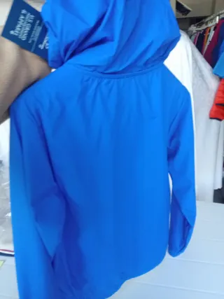 Giacca a vento ragazzino blu