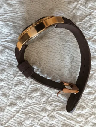 Reloj Time Force Marrón y Dorado. Mod. TF3301L