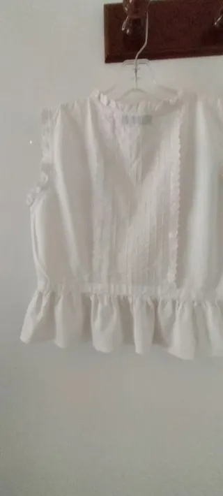 Blusa N&B Classic Shirt Algodón Blanca