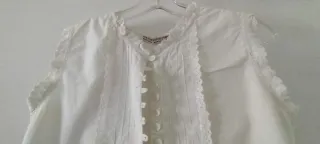 Blusa N&B Classic Shirt Algodón Blanca