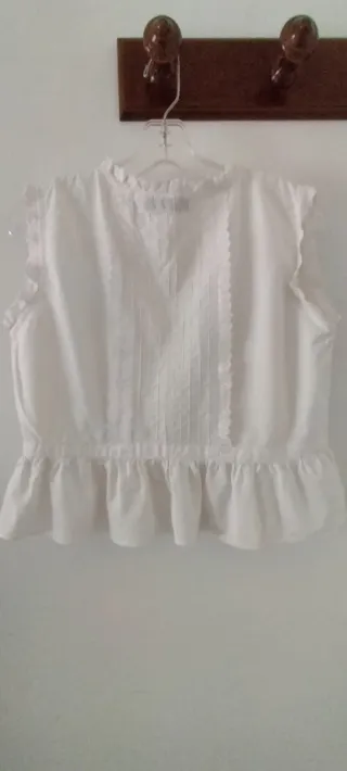 Blusa N&B Classic Shirt Algodón Blanca