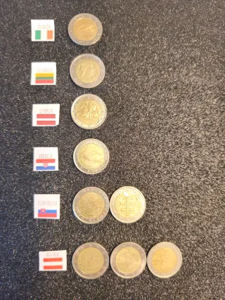 Monedas  conmemorativa de 2 Euro de Varios Países