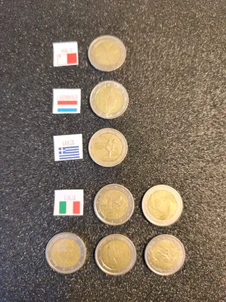 Monedas  conmemorativa de 2 Euro de Varios Países