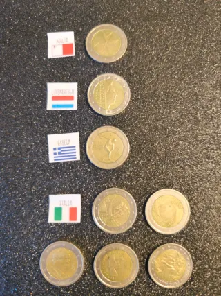 Monedas  conmemorativa de 2 Euro de Varios Países