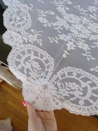Mantilla fallera in pizzo bianco 135x67