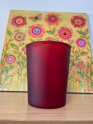 Cubitera/Botellero Cristal Rojo