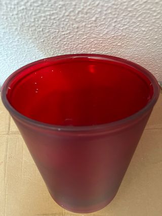 Cubitera/Botellero Cristal Rojo