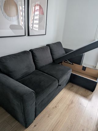 Sofá Conforama Chaise longue DRAKO reversible 3 pl