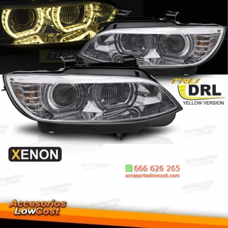 Faros de xenón con LED amarillo y luz diurna crom