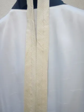 Traje completo negro y beige