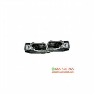 FAROS LUZ DIURNA LED  80, 91-94 CRISTAL CLARO/NEG