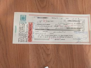 Lote de 2 letras de cambio