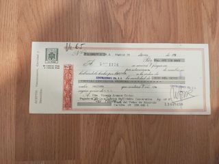 Lote de 2 letras de cambio