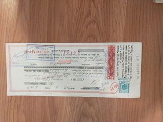 Lote de 2 letras de cambio