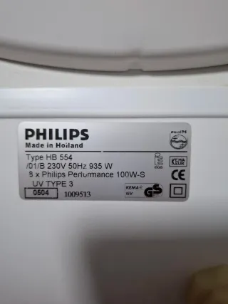 Aparato Rayos UVA Philips Regulable.REGALO GAFAS