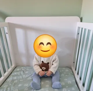 Cholllo!Cuna-cama140x70cm+colchon+colcha+ropa cama