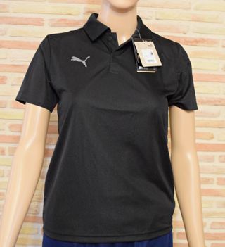 Polo negro marca Puma unisex, para niños, talla M
