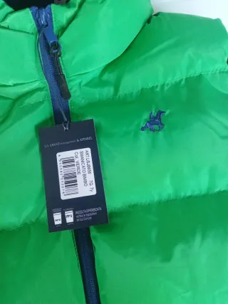 Gilet Imbottito U.S. GRAND POLO ecc. Verde Flash