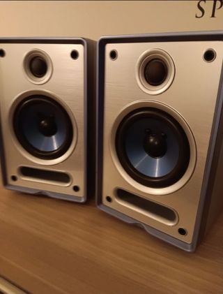 Altavoces Kenwood Plata y Azul