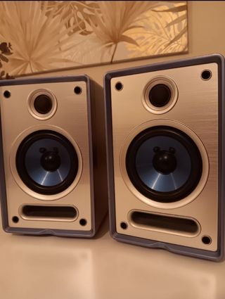 Altavoces Kenwood Plata y Azul