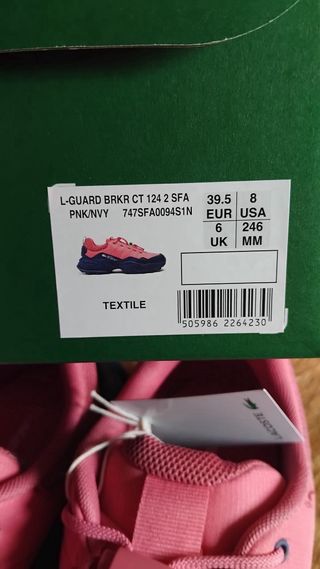Zapatillas Lacoste Rosa y Azul Marino Talla 39.5