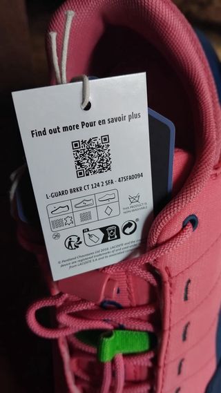 Zapatillas Lacoste Rosa y Azul Marino Talla 39.5