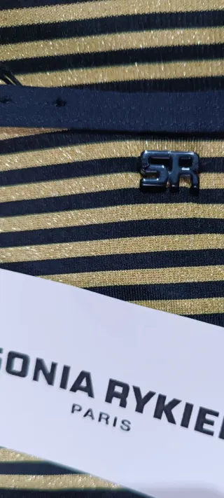 Bañador Sonia Rykiel Rayas Negro/Amarillo