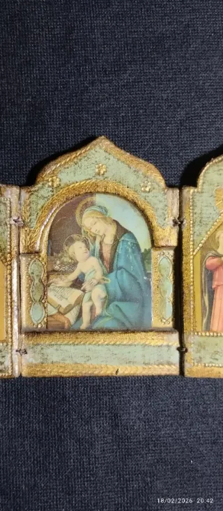 Pequeño tríptico / retablo florentino.