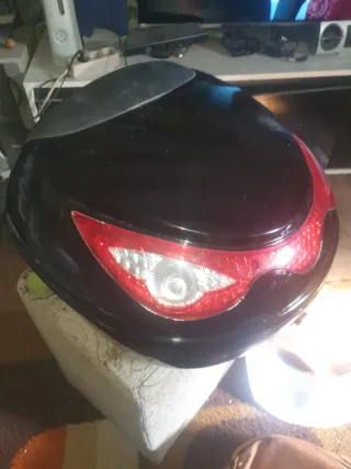 Maletín para moto negro