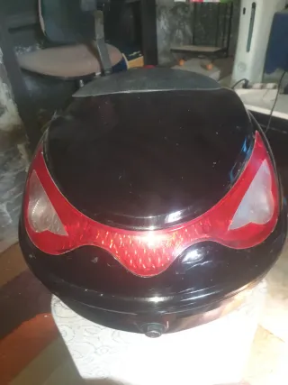 Maletín para moto negro