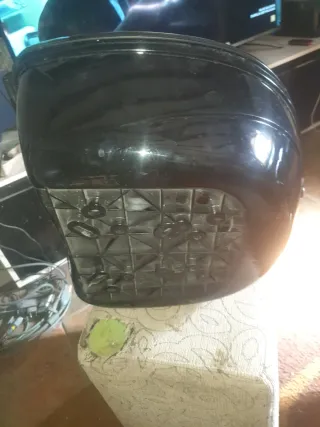 Maletín para moto negro