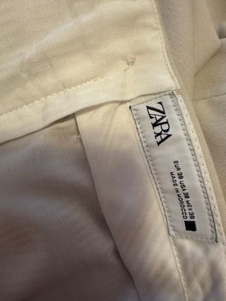 Traje Zara juvenil color crema