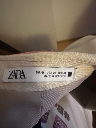 Traje Zara juvenil color crema