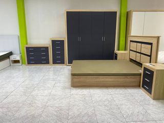 Dormitorio Completo Marrón y Negro