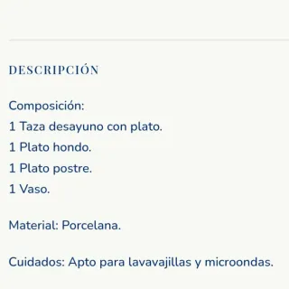 Vajilla Infantil Sargadelos n°2