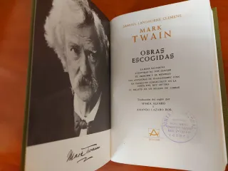 Mark Twain, Obras escogidas. Aguilar, 1ª ed., 1979