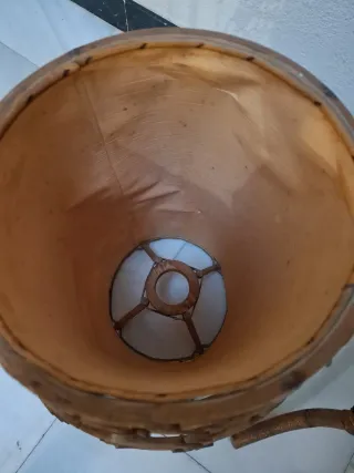 LAMPARA DE PIE DE CAÑA