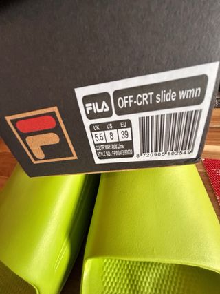 Chanclas Fila Verde Talla 39