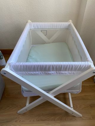 Minicuna madera blanca