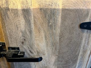 Mueble TV madera y metal forjado