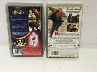 2 Cintas VHS: La Bella/Bestia y Un Padre en Apuros