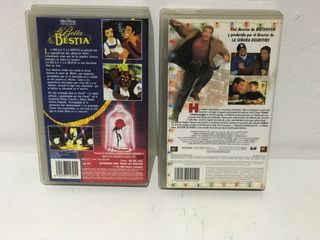 2 Cintas VHS: La Bella/Bestia y Un Padre en Apuros