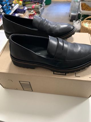 Mocasines Ecco de Piel Negra