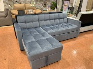 Sofá Cama Kris Gris con Arcón