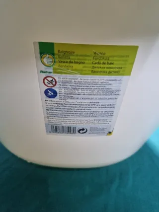 Banheira de bebé com termómetro