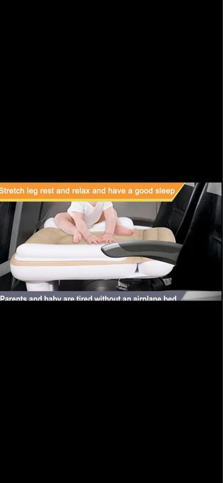 Cama hinchable avión bebé
