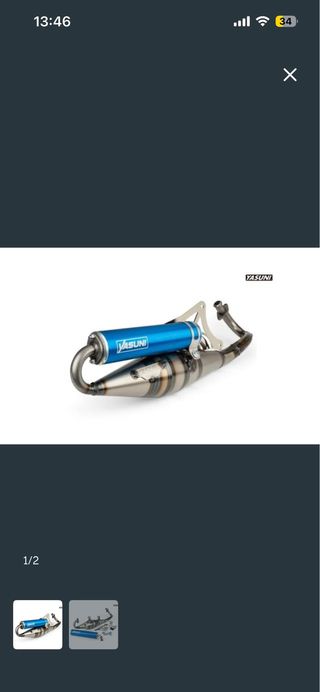 Tubo escape Yasuni Piaggio Zip 50