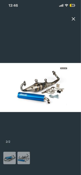 Tubo escape Yasuni Piaggio Zip 50