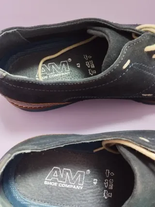 Zapatos de vestir hombre azul y marrón