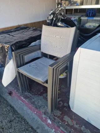 Mesa Terraza Cristal y Metal